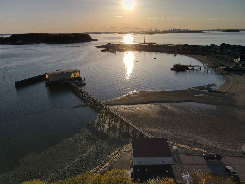Nantasket Beach, Hull, MA, drone shot